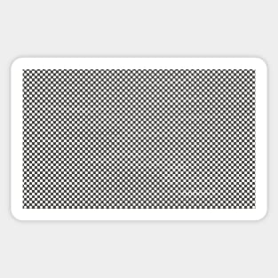 Checkboard Artwork Pattern Black White Sticker